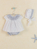 Bloomer Set Flores Azul- 2pc