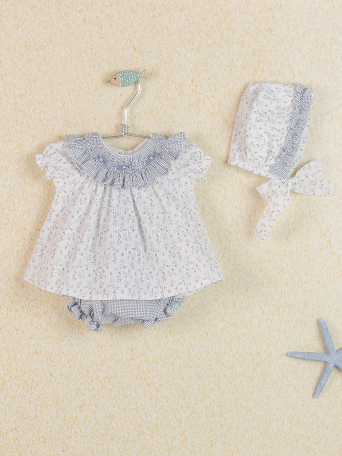 Bloomer Set Flores Azul- 2pc