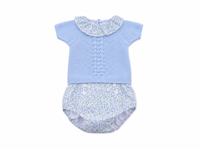 Bloomer Set 'Leah' Blue