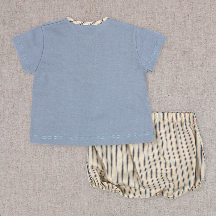 Bloomer Set 'Rayas Blue'