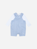 Blue and White Romper