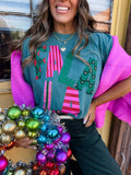 Blue Spruce (FA LA LA) Mix Up Crew Neck Tee