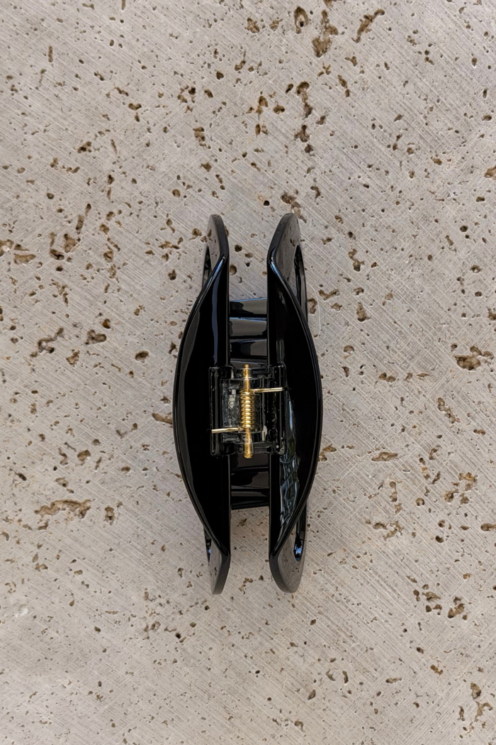 Bonnie Acetate Hair Claw Clip - Black - The Self Styler