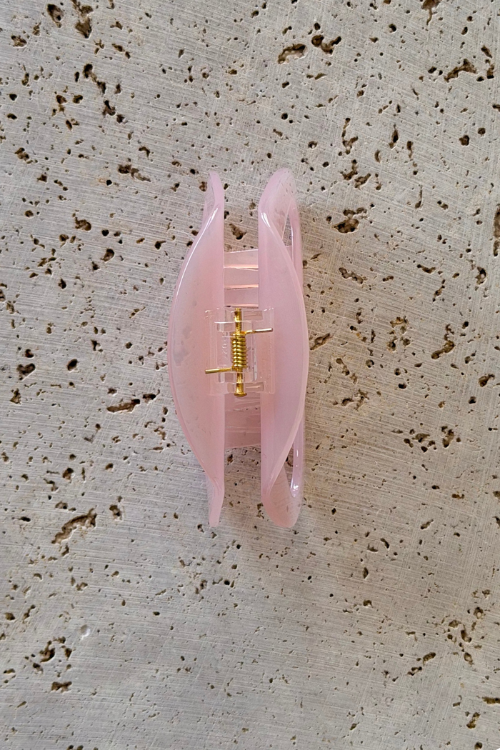 Bonnie Acetate Hair Claw Clip - Pink - The Self Styler