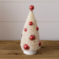 Bottle Brush Tree Red Ornaments Sm