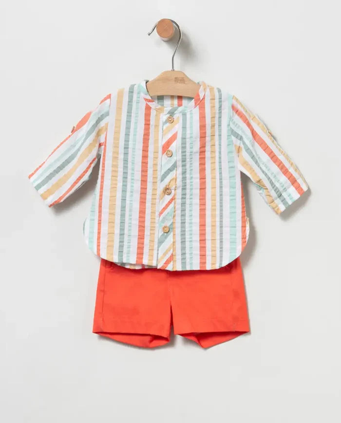 Boy Long Sleeve Rayas Set