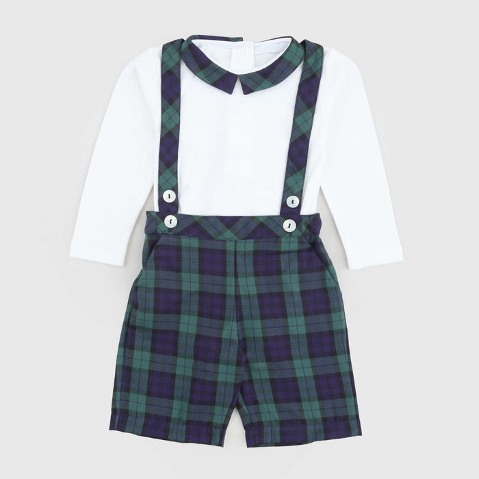 Boy Outfit 'Tartan Green'