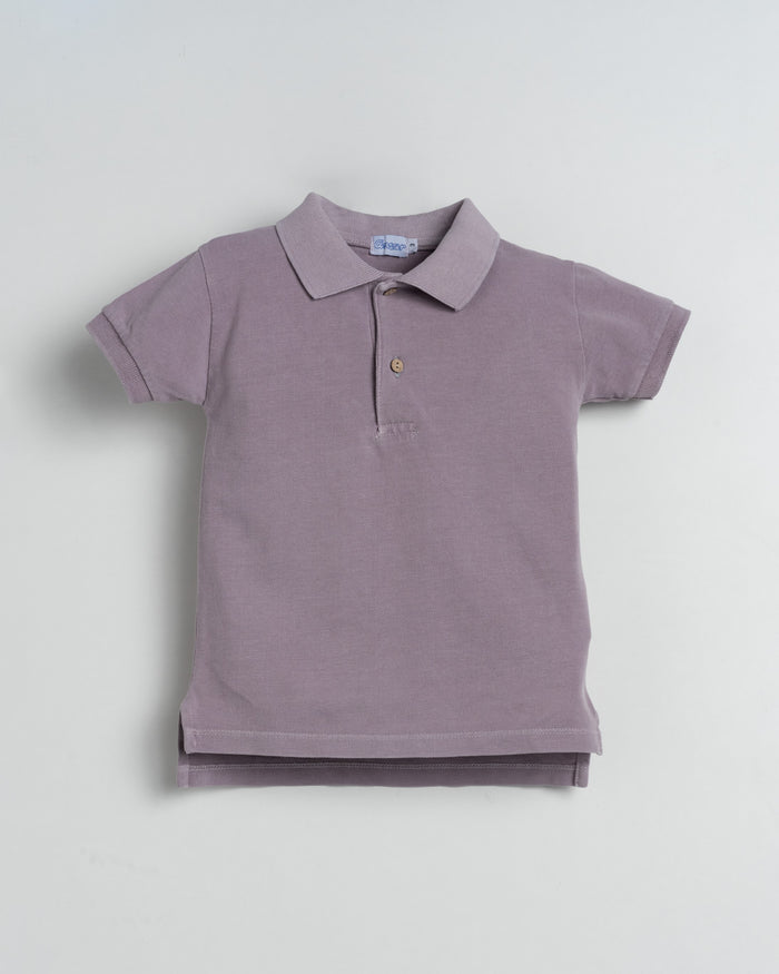 Boy Polo Set Purple