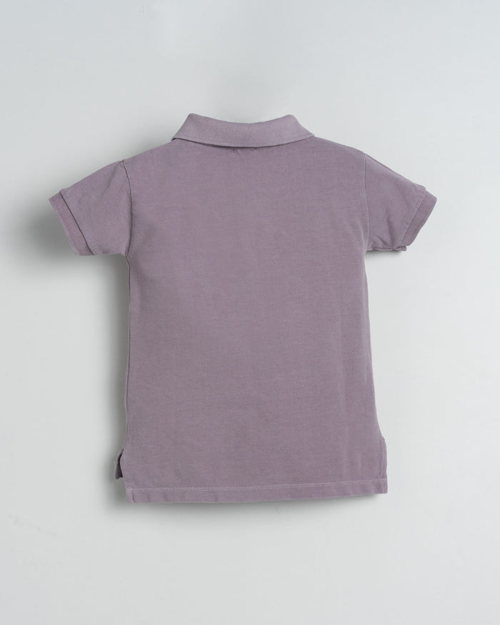 Boy Polo Set Purple