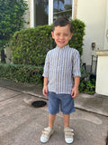 Boy Set Brown Linen