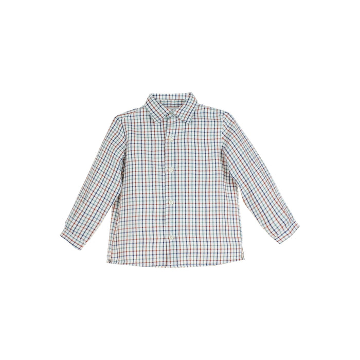 Checkered shirt on a white background