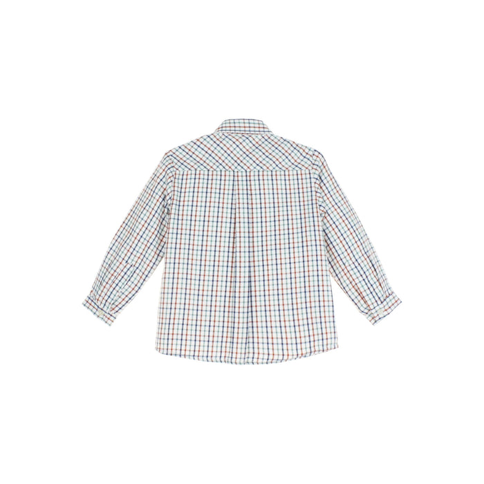 Checkered shirt on a white background