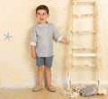 Boy Set Flores Azul