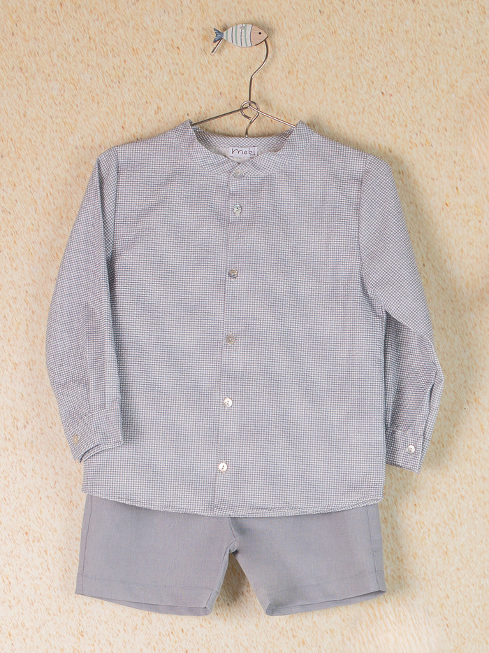 Boy Set Flores Azul