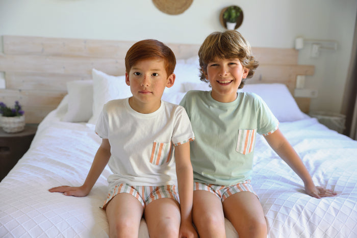 Boy Set 'Mint' Beige