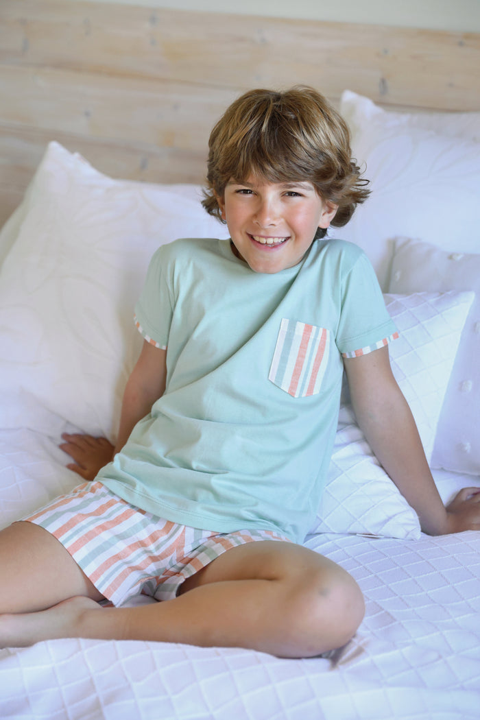 Boy Set 'Mint' Beige