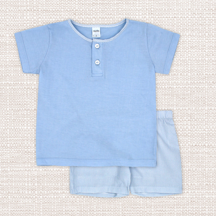 Boy Set 'Popelin' Blue