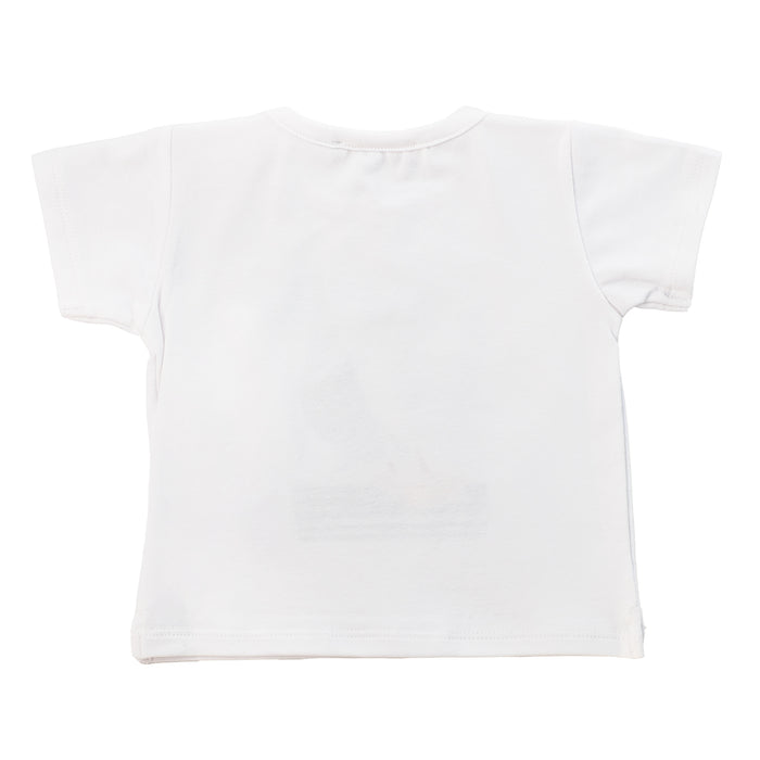 White t-shirt on a white background