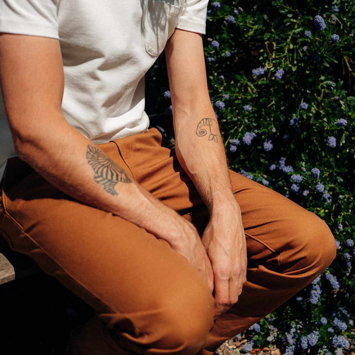 BP-06 SCOUT PANTS 9 oz. brown selvedge duck canvas