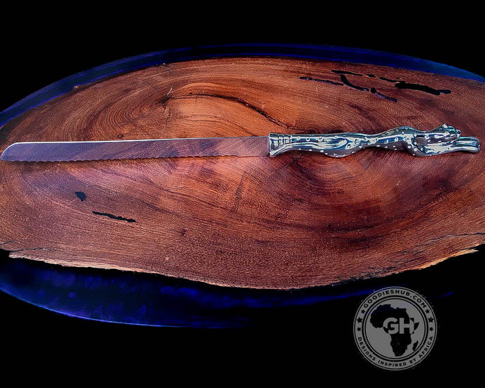 Bread & Cake Cutting Knifes - Cheetah Africa Collection - Diana Carmichael