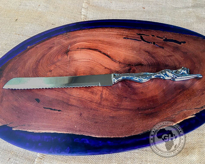 Bread & Cake Cutting Knifes - Cheetah Africa Collection - Diana Carmichael