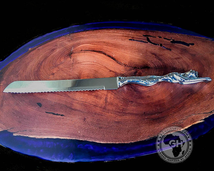 Bread & Cake Cutting Knifes - Cheetah Africa Collection - Diana Carmichael