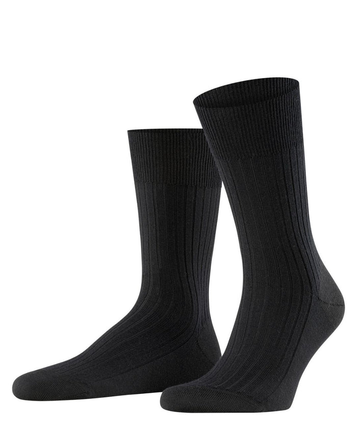 BRISTOL CALF LENGTH BLACK SOCKS