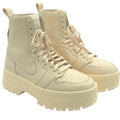 Jordan Brooklyn Platform Combat Boots for women, size 12, featuring a rugged basketball-inspired design and high platform sole.
