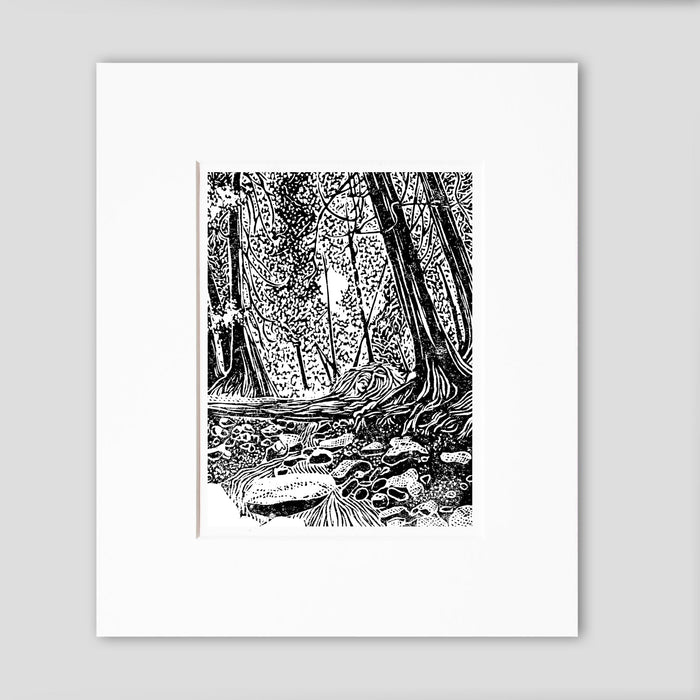 Mackinac Island wall art by Natalia Wohletz of Peninsula Prints titled Brown's Brook.