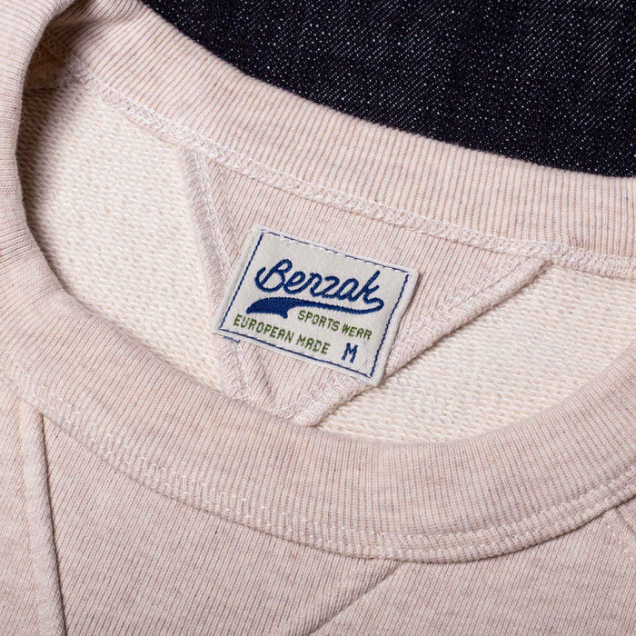 BS-09 CREW NECK heavy oatmeal melee sweat