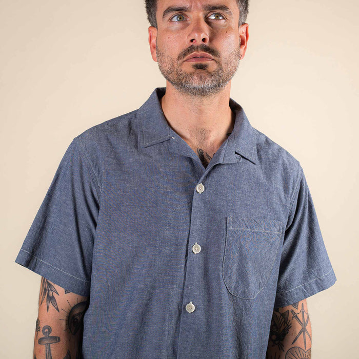 BSS-01 HOLIDAY SHIRT 4 oz. natural fibre chambray