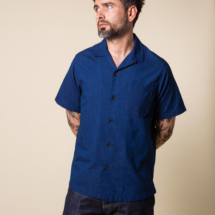 BSS-01 HOLIDAY SHIRT 5 oz. double indigo chambray