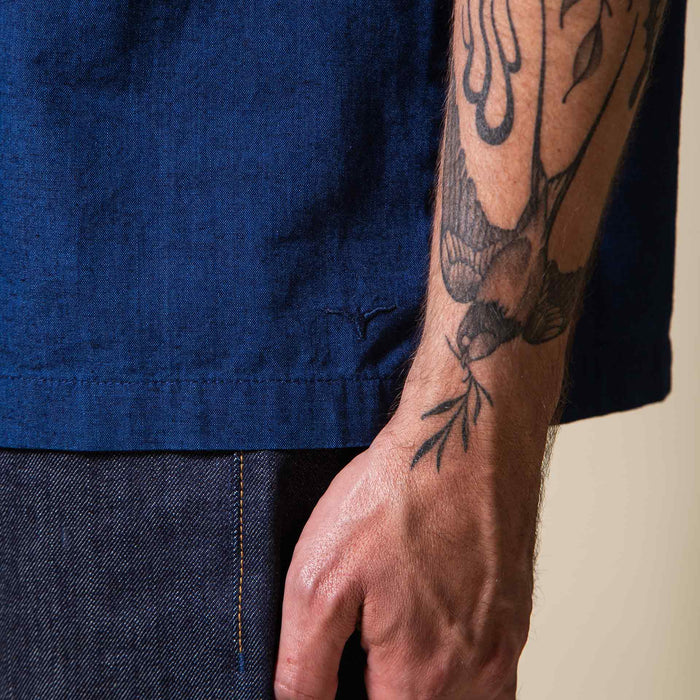 BSS-01 HOLIDAY SHIRT 5 oz. double indigo chambray