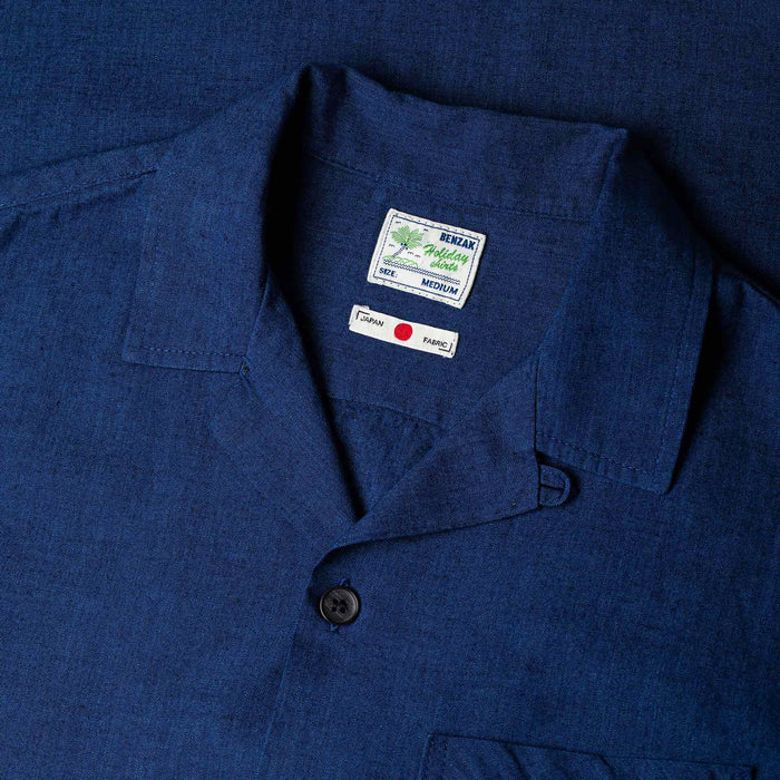 BSS-01 HOLIDAY SHIRT 5 oz. double indigo chambray