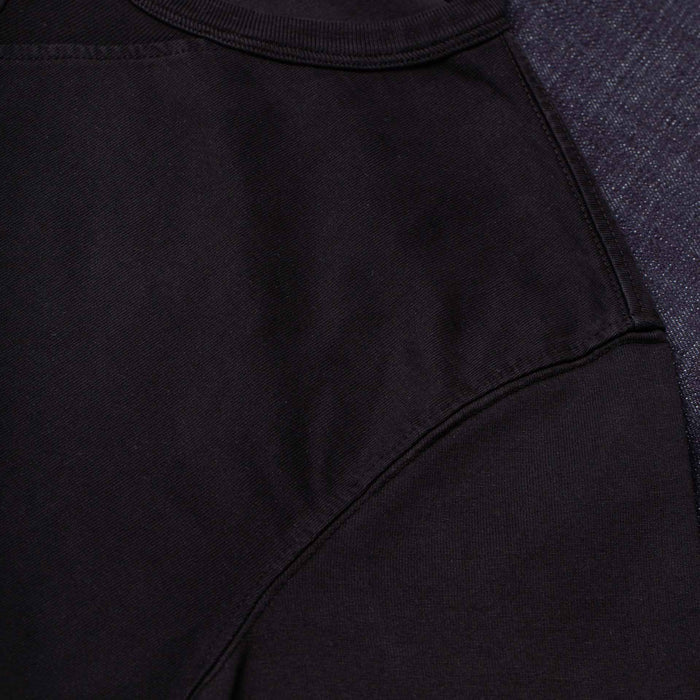 BT-06 GUSSET TEE black extra heavy jersey