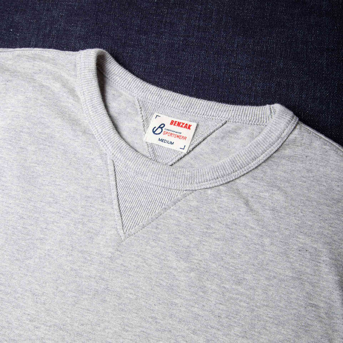 BT-06 GUSSET TEE grey melee extra heavy jersey