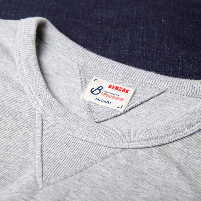 BT-06 GUSSET TEE grey melee extra heavy jersey