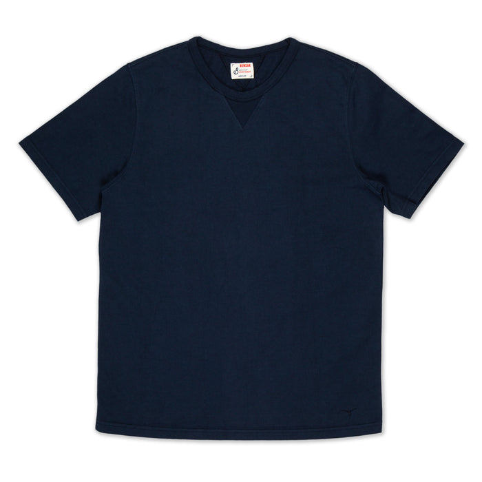 BT-06 GUSSET TEE navy extra heavy jersey