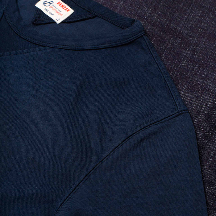 BT-06 GUSSET TEE navy extra heavy jersey