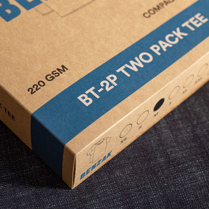 BT-2P TWO-PACK TEE black basic jersey