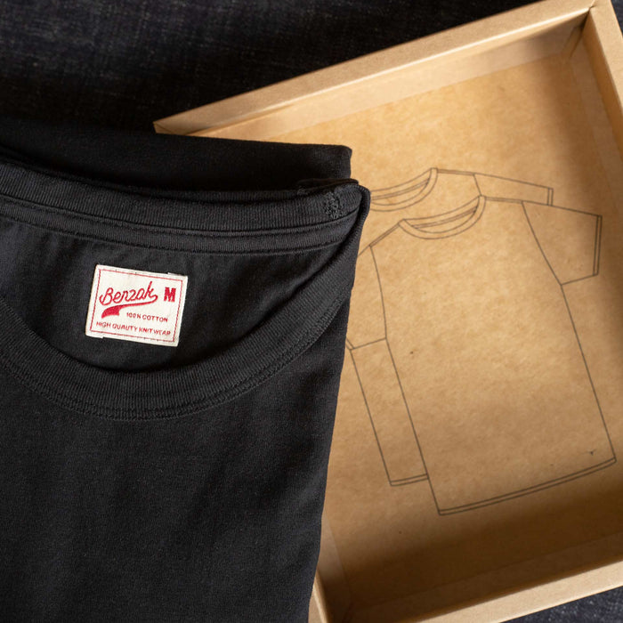 BT-2P TWO-PACK TEE black basic jersey