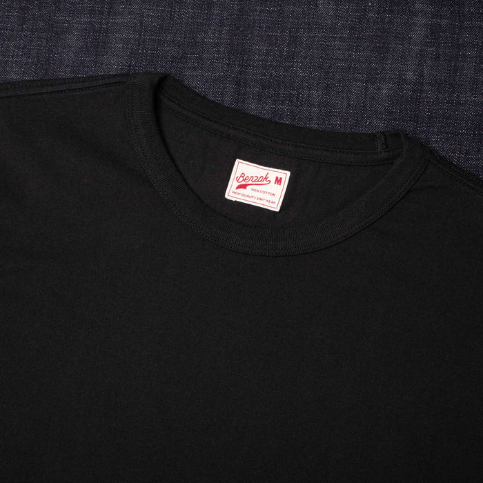 BT-2P TWO-PACK TEE black basic jersey