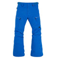 Burton G Elite girls' cargo snowboard pants in Amparo Blue, small size, with waterproof fabric and multiple pockets.