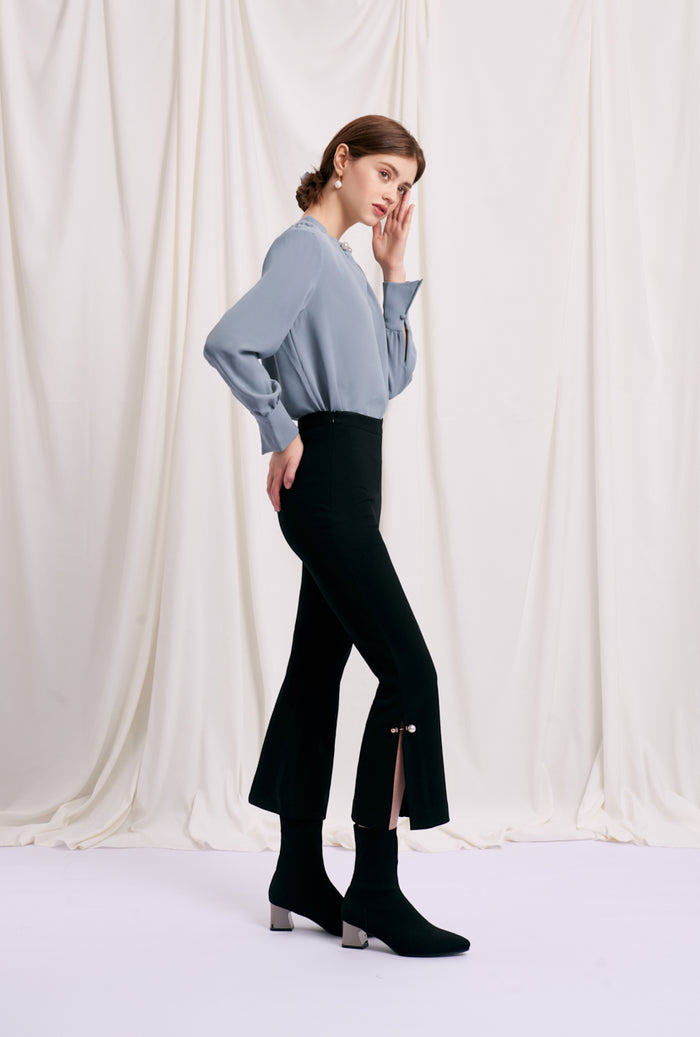 Petite Studio's Office-Appropriate Buvette Pearl Pants in Black