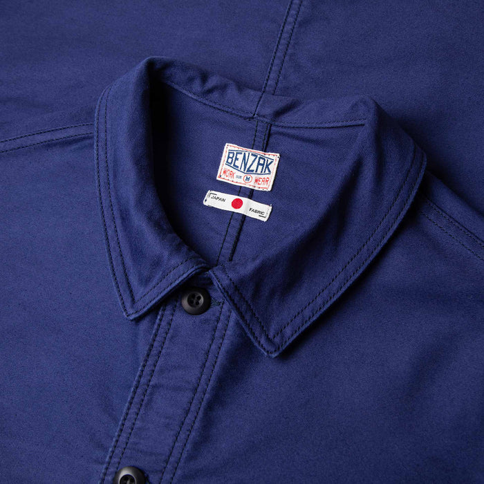 BWJ-03 FRENCH WORKWEAR JACKET 11 oz. worker blue moleskin