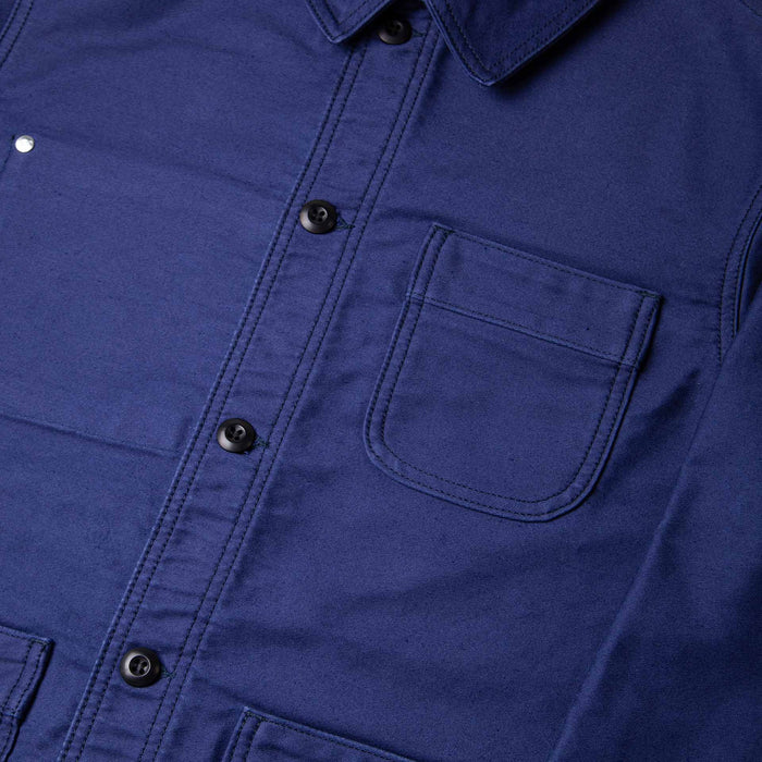 BWJ-03 FRENCH WORKWEAR JACKET 11 oz. worker blue moleskin