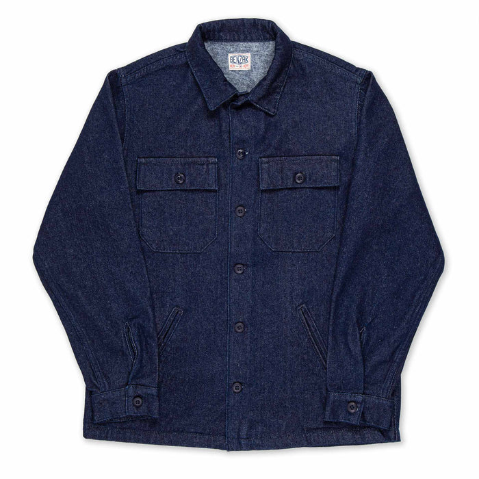 BWS-03 MILITARY OVERSHIRT 13.75 oz. brushed denim