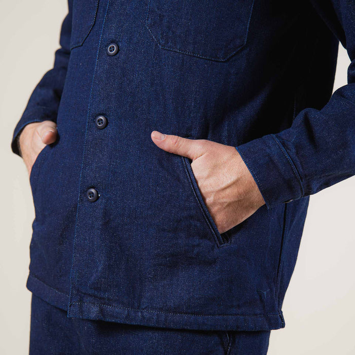 BWS-03 MILITARY OVERSHIRT 13.75 oz. brushed denim