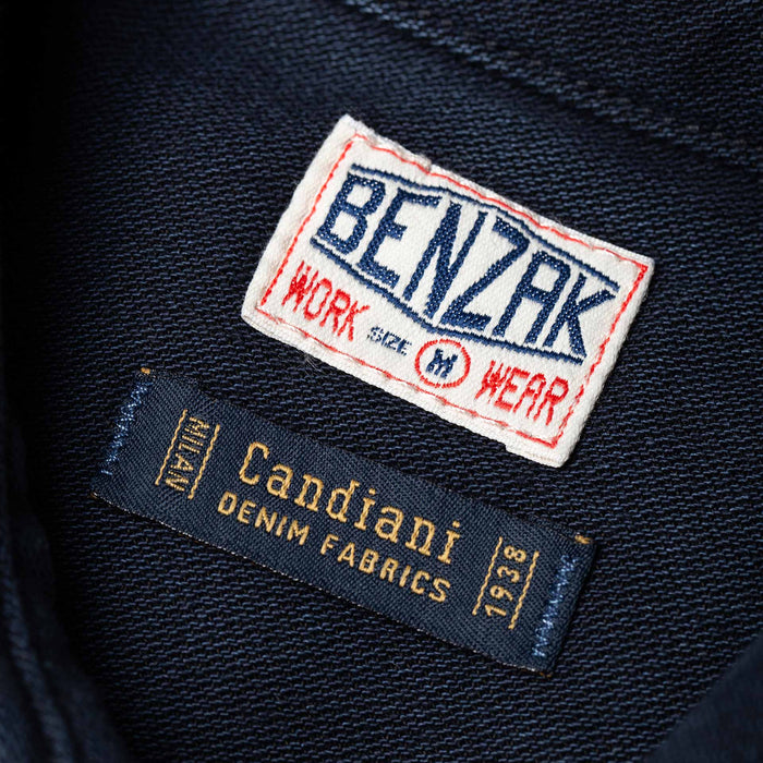BWS-04 SCOUT OVERSHIRT 13 oz. stay-blue x black modal BT