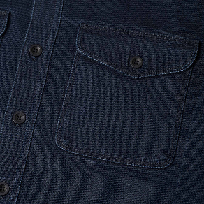 BWS-04 SCOUT OVERSHIRT 13 oz. stay-blue x black modal BT